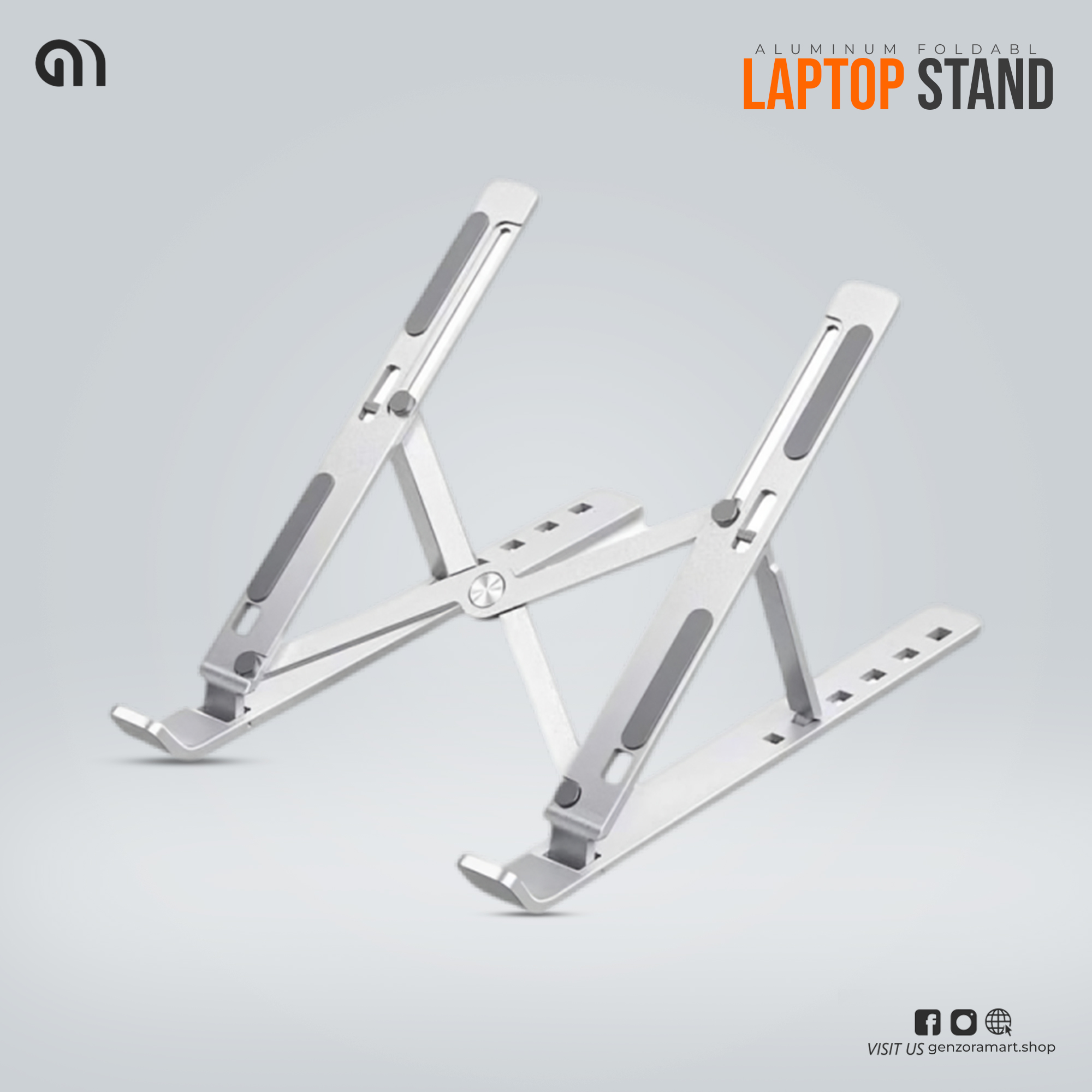Aluminum Foldable Laptop Stand